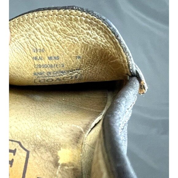 COACH Neal Brown M sz 7/W sz 9  Nappa Leather Penny Loafers Mocs Shoes Slip on